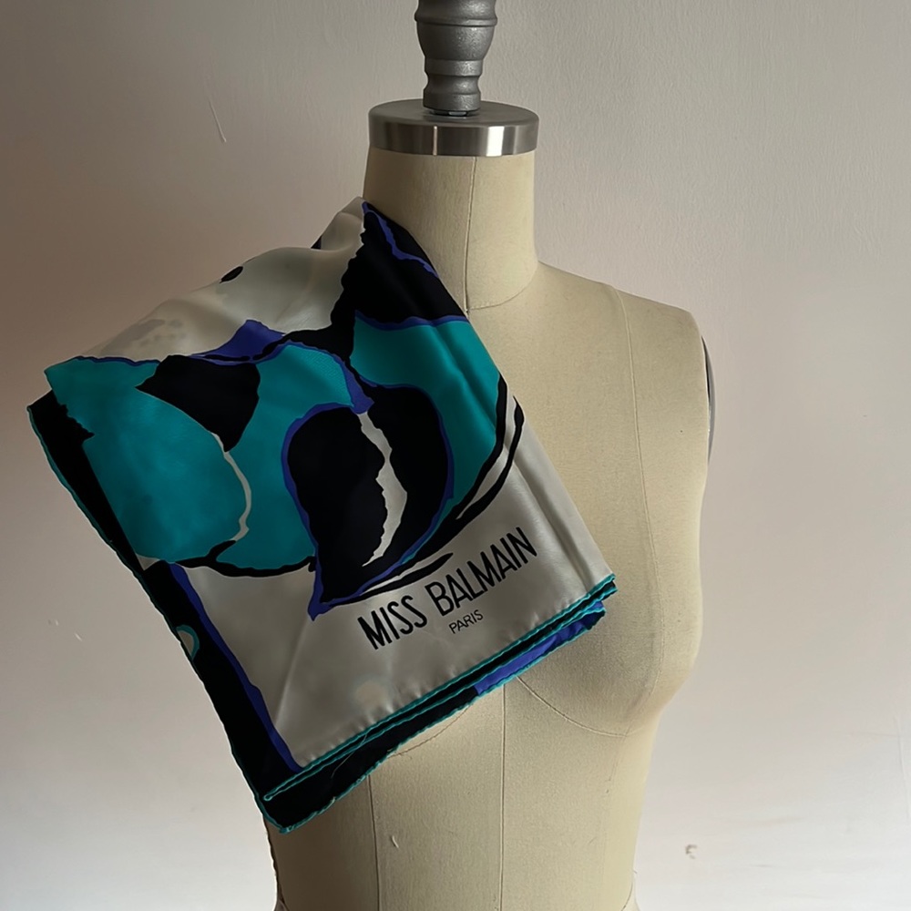 MISS BALMAIN Paris Silk Scarf
